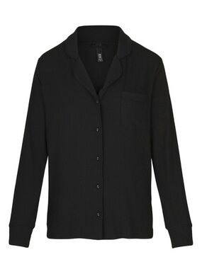 SKIMS BRAND NEW Black Long-Sleeve Button Pajama Top (NWT)